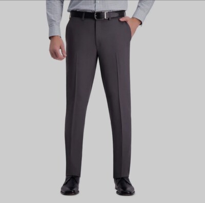 Haggar Pants | Nwt - 42 Pants Slim Straight, Flex Waistband Casual Dress Pants. 42W x 30L | Color: Black | Size: 42 | Tbyfaith99's Closet