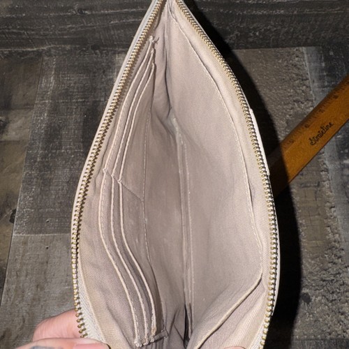 Vintage Fossil Envelope Wallet Gray And Silver - Picture 5 of 6
