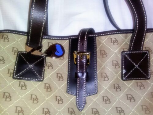 NEW Dooney & Bourke Signature Quilt Large Tote Bag with Leather Trim NOS