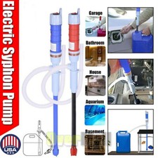 Battery Powered Electric Fuel Transfer Siphon Pump Gas Oil Water Liquid 2.2 GPM