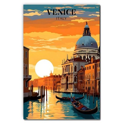 Venedig Italien Urlaubsziel Poster Leinwand Film Film Druck A0 A1 A2 A3 A4 A