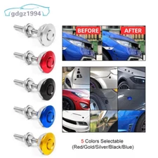 Push Button Quick Release Hood Bonnet Pins Lock Clip Car Bumper Latch Kit For VW