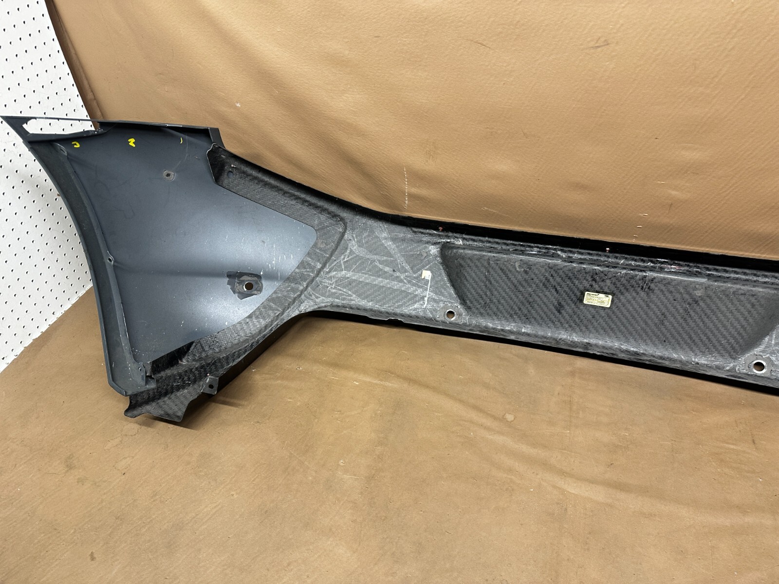 2015-2017 McLaren 650S Spider Carbon Fiber Rear Bumper Cover Sensor Holes OEM