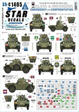 Star Decals 35-C1405, Ferret Mk 2/2 & Mk 2/3 Scout Cars.Malaya and Indones, 1/35