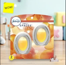 Febreze Small Spaces Air Freshener Georgia Peach Orchard 2 Pack -0.25 fl oz Each