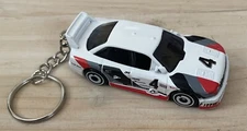 Hot Wheels Keychain New  - White Audi Quattro - Custom KEY CHAIN