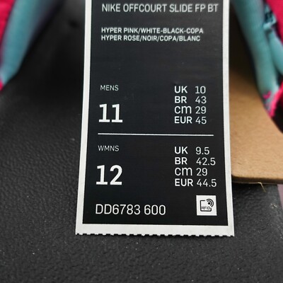Nike BeTrue Offcourt Slide Pink Black Pride LGBTQ Slides Dd6783-600 Mens Size 11 Nike BeTrue Offcourt Slides Mens Sz 11 Pink Black Pride  main image 2