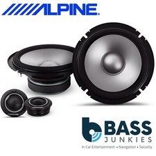 Alpine S2-S65C -480 Watts a Pair 2 Way 6.5" 17cm Component Kit Car Door Speakers