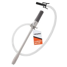 Deway Automatic Small 15" Fuel Transfer Pump with Auto-Stop, D Battery Powered