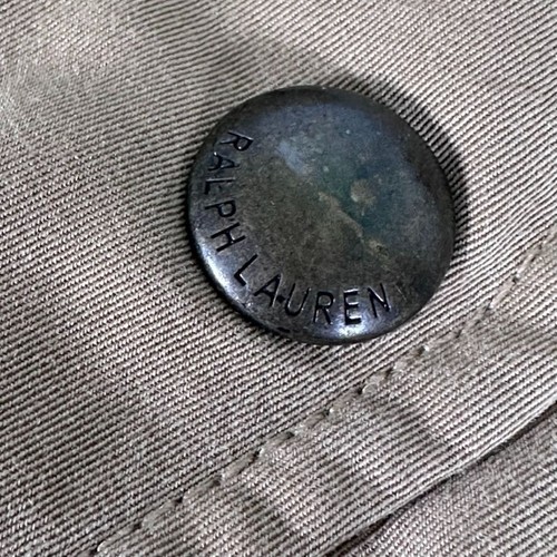 Vintage Ralph Lauren POLO Down Hunting Vest Wool Plaid Lining Mens LARGE - Foto 3 di 6