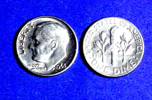 1965-P  FRANKLIN D. ROOSEVELT DIME (10c) BU UNCIRCULATED STOCK PHOTO NICE!!!