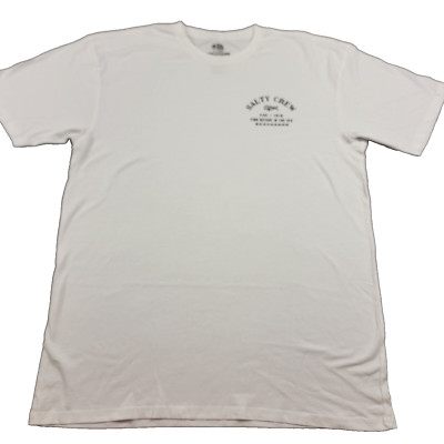 Salty Crew Find Refuge in the Sea  T-Shirt White NWOT Size XL (924)