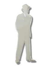 Vintage ACME Studio "M.I.T.G.F.S." Brooch by Graphic Artist LANNING STERN