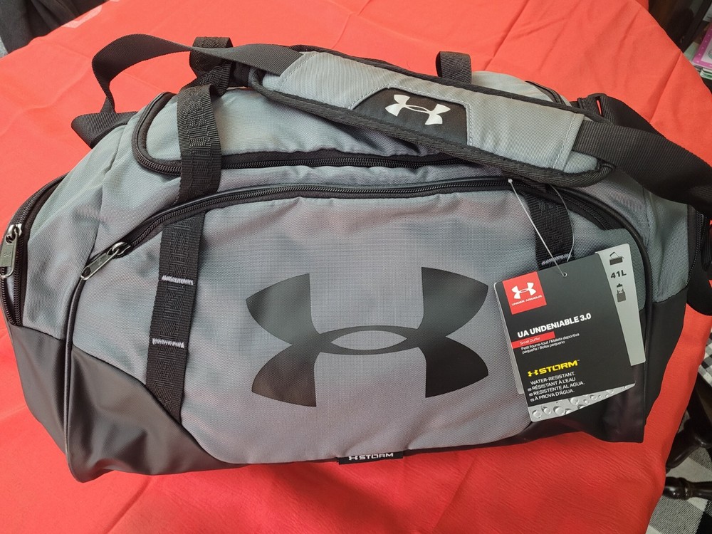 Under Armour Storm Undeniable 3.0 41L Small Grey Gym Duffle Bag NWT