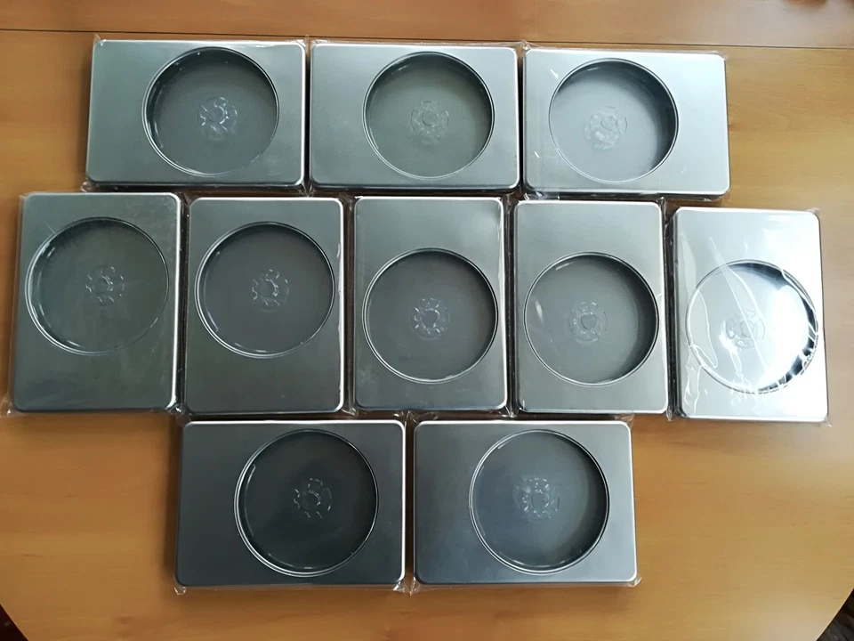 3er Blu Ray,DVD Hüllen metalisch Metalcase Steelbook silber grau Leerhülle 10 X - Bild 1 von 1