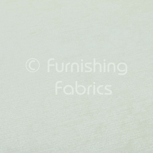 New Luxurious Soft Low Pile Chenille Fabric Curtains Upholstery White Fabric - Picture 3 of 4