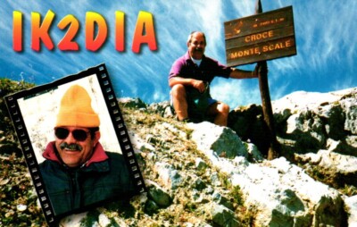 Portalbera Italy IK2DIA QSL Radio Postcard