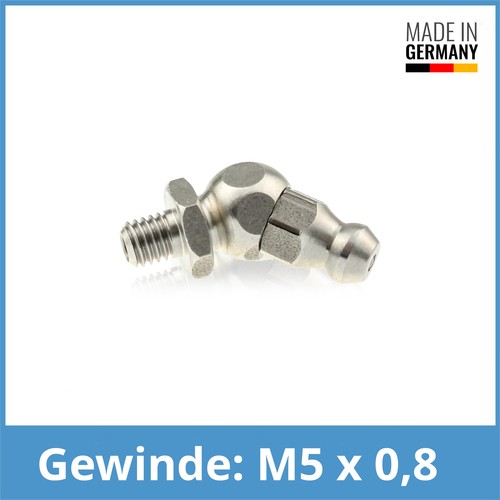 DIN 71412 A (H1) M5 X 0,8 Acciaio Inox V4A Capezzolo Di Lubrificazione - Foto 5
