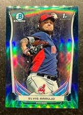 2014 Bowman Chrome Prospects Series 2 Bubble Refractor Elvis Araujo #83 47/99