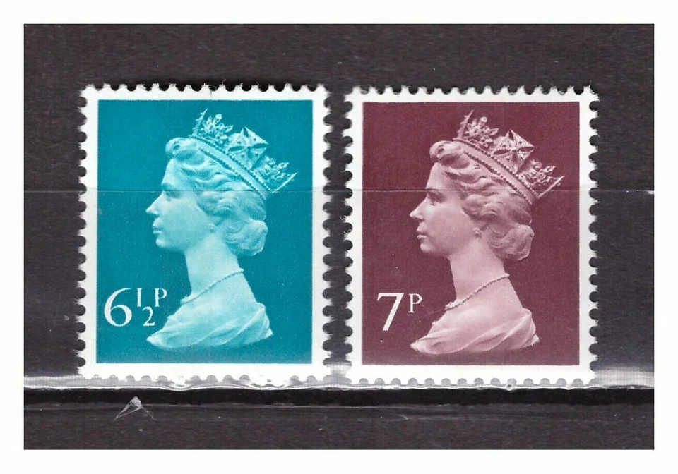 s30764) UK GREAT BRITAIN 1974/75 MNH ** Definitives 6,5p +7p 2v