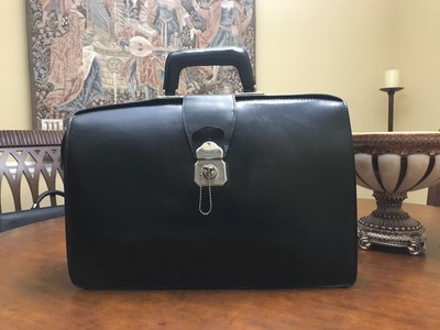 ebay leather briefcase