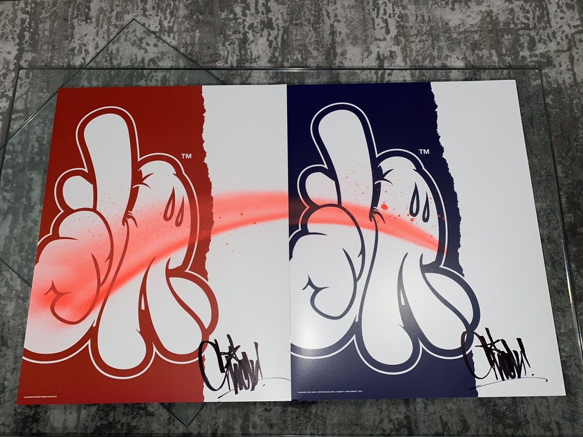その他 SIGNED OG Slick LA Hands Poster PRINT SIGNED OG Slick LA Hands Poster PRINT Designer Con 2019