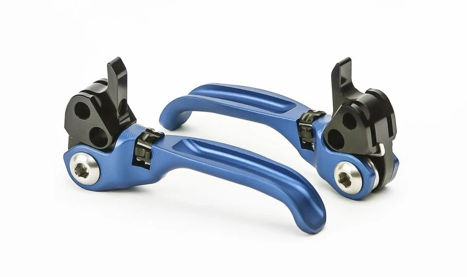 Nueva palanca de freno hidráulica Flo Motorsports Shimano Deore XT M8000 y M8100 azul Foto 2 de 4