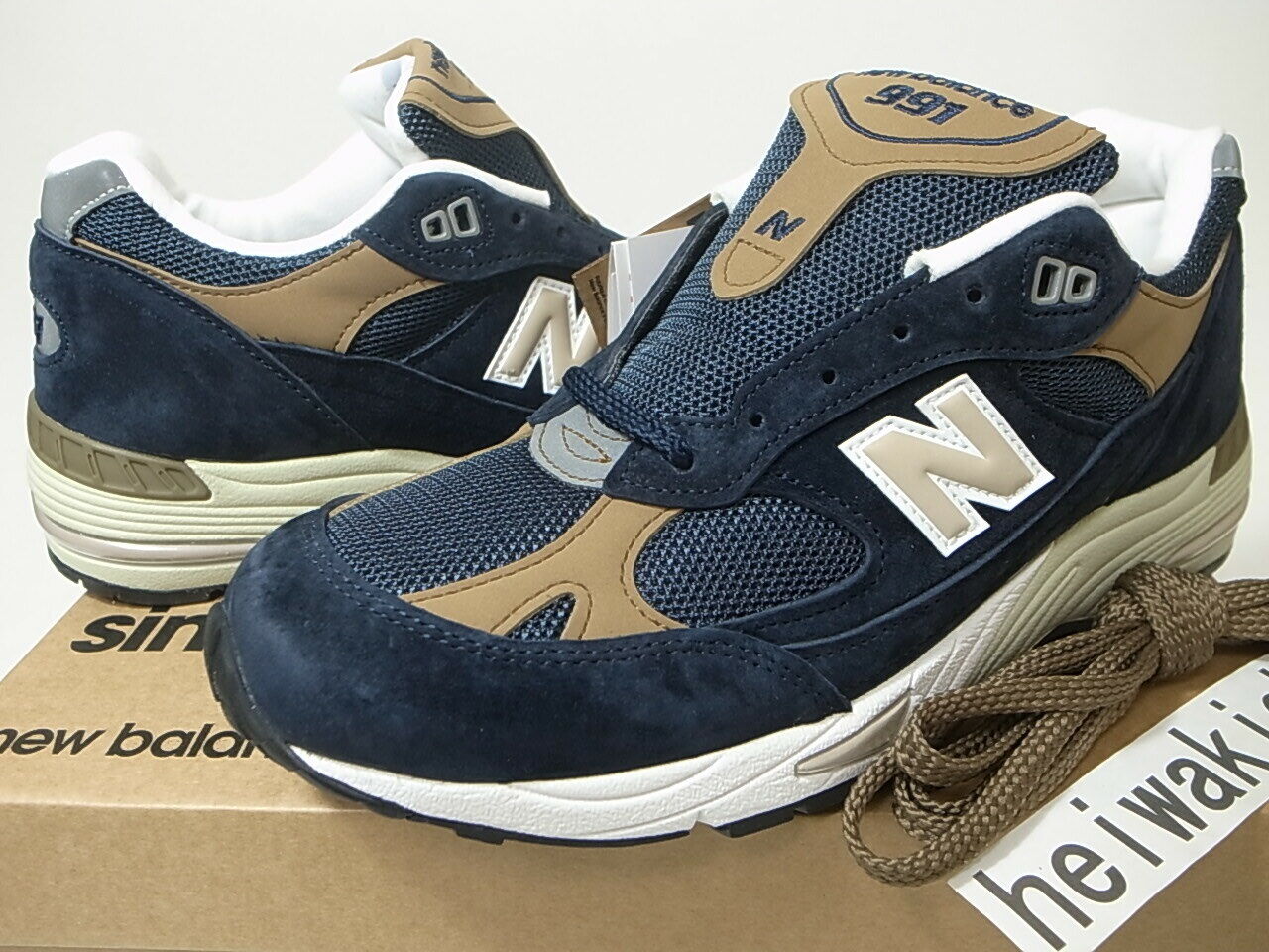 NEW BALANCE M991DNB 991 NAVY BROWN MADE IN ENGLAND US8.5 | eBay