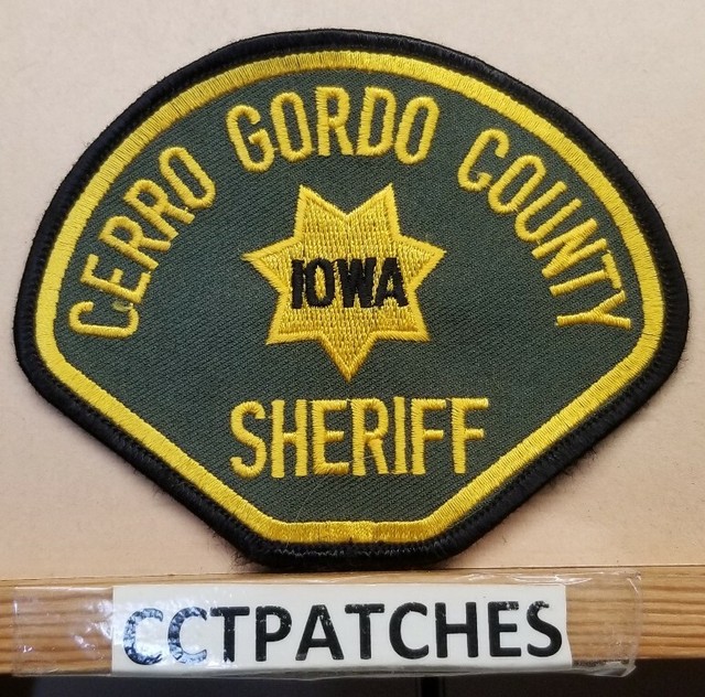 CERRO GORDO COUNTY, IOWA SHERIFF (POLICE) SHOULDER PATCH IA eBay