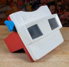 Vintage GAF View-Master Viewer Red  White With Blue Handle vtg view master