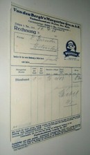 Altes Anschreiben Rechnung Van