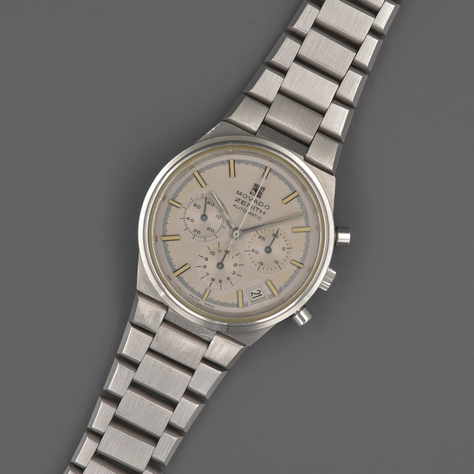 Zenith — Movado Zenith Chronograph 010180434 El Primero Double Signed