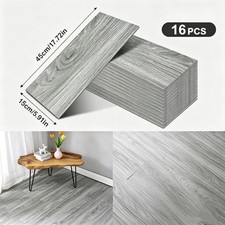 16x Floor Planks Tiles Self Adhesive Vinyl Flooring Wood Effect Kitchen Bathroom