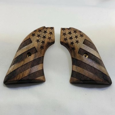 Heritage Arms Rough Rider Grips in Walnut with Carved American Flag