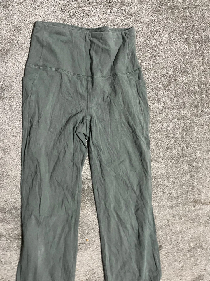 RBX Mujer Pequeño Verde Largo Completo Leggings Atléticos Bolsillos Foto 4 de 4