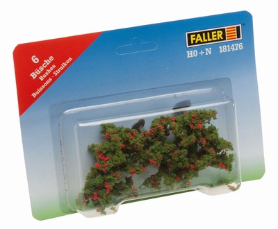 181476 - Faller - Büsche, rotblühend ca. 4 cm (6 Stc.)