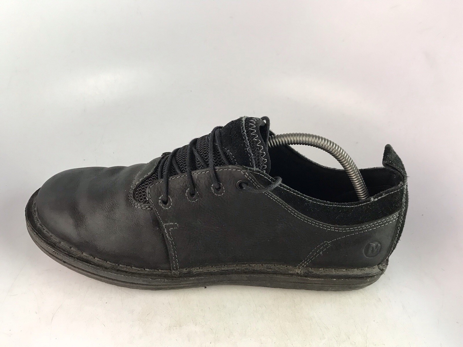 SAOLA Scarpa bassa Merrell uomo Bask Sol in pelle nera taglia 9 5 US