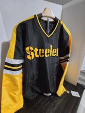 Pittsburgh Steelers Warm Up Pullover Size Mens M - Black Yellow