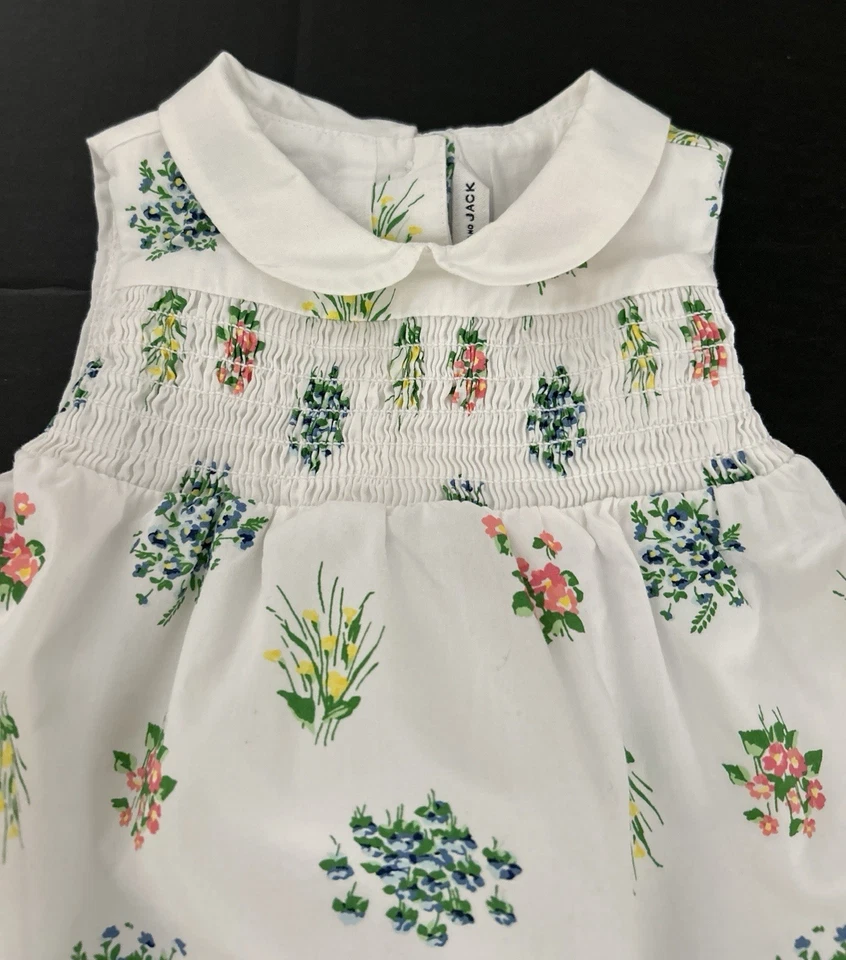 Mameluco Janie and Jack Bebé Niñas Calado Floral Burbuja 3-6 Meses Blanco Country Foto 2 de 4