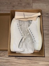 Stuart Weitzman White Glitter Sneakers Size 38 W Box