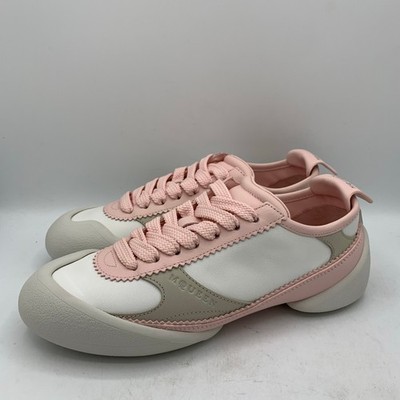 Alexander McQueen Flexion Shoes Womens Size 38/US 8 Pink White Leather Trainers