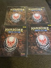 Lot Of 4 Hardcore SKULL Iron On Biker Patches