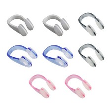 8 Pieces Silicone Waterproof Swimming Nose Clips Reusable Swimming Nose Plug