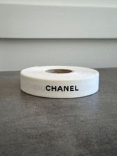 New Auth Chanel White Gift Wrap Ribbon 1" Wide 1 Yard