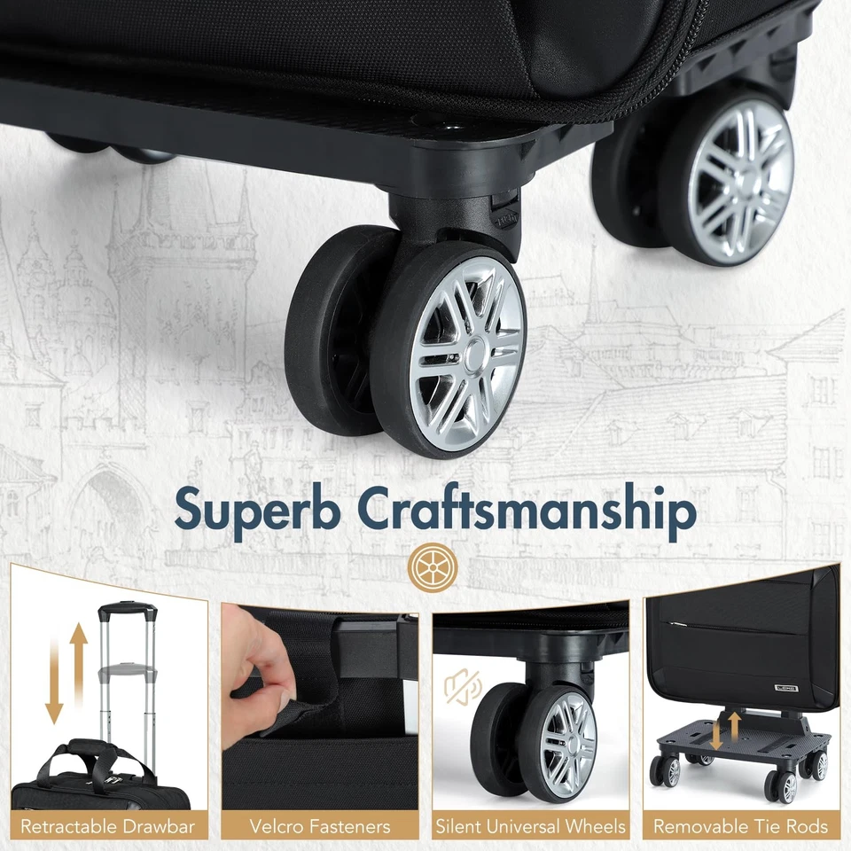 Rolling Laptop Bag - Laptop Briefcase on Wheels for Women/Men Fits Up to 15.6... - Image 4 of 4