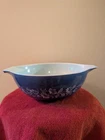 Vintage Pyrex Colonial Mist Blue & White Daisy Cinderella Bowl 4L #444