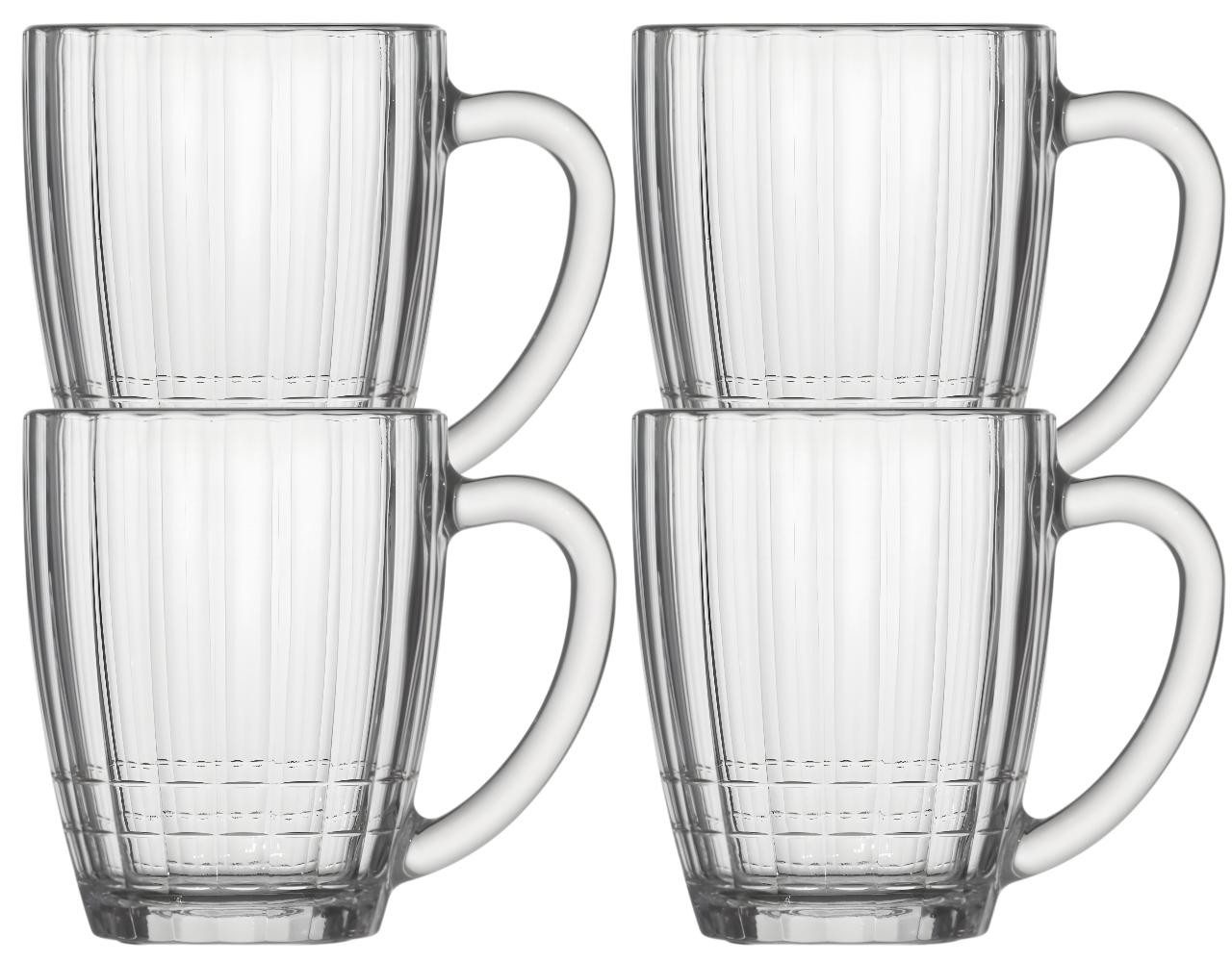 Beer Mug Nostalgia 4 X 500 Ml Transparent Beer Glass Maßkrug
