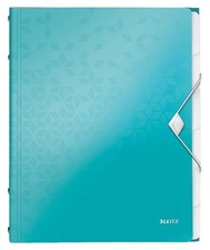 Image of Leitz A4 Divider Book, Holds Up to 200 Sheets, Integrated Index with 6 Compartme