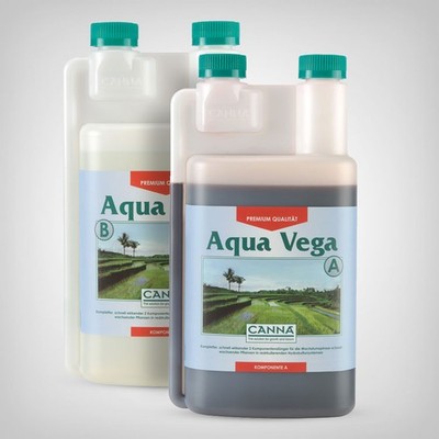 Canna Aqua Vega A+B 1L - Profi Wachstumsdünger Hydroponik, maximaler Ertrag