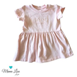 Seed Heritage Core Logo Dress Size 00 Fits 3 6 Months